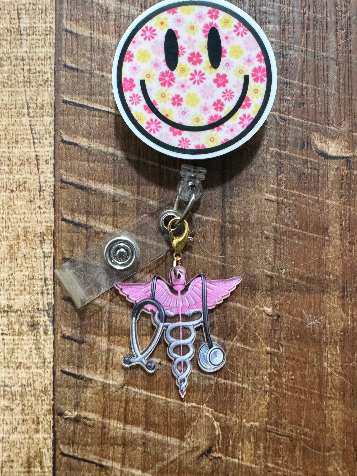 "The Heart of Medicine" Caduceus & Stethoscope Badge Charm - Nursing & Medical School Graduation Gift - Professional ID Flair for Doctors & RNs - White Coat Accessory