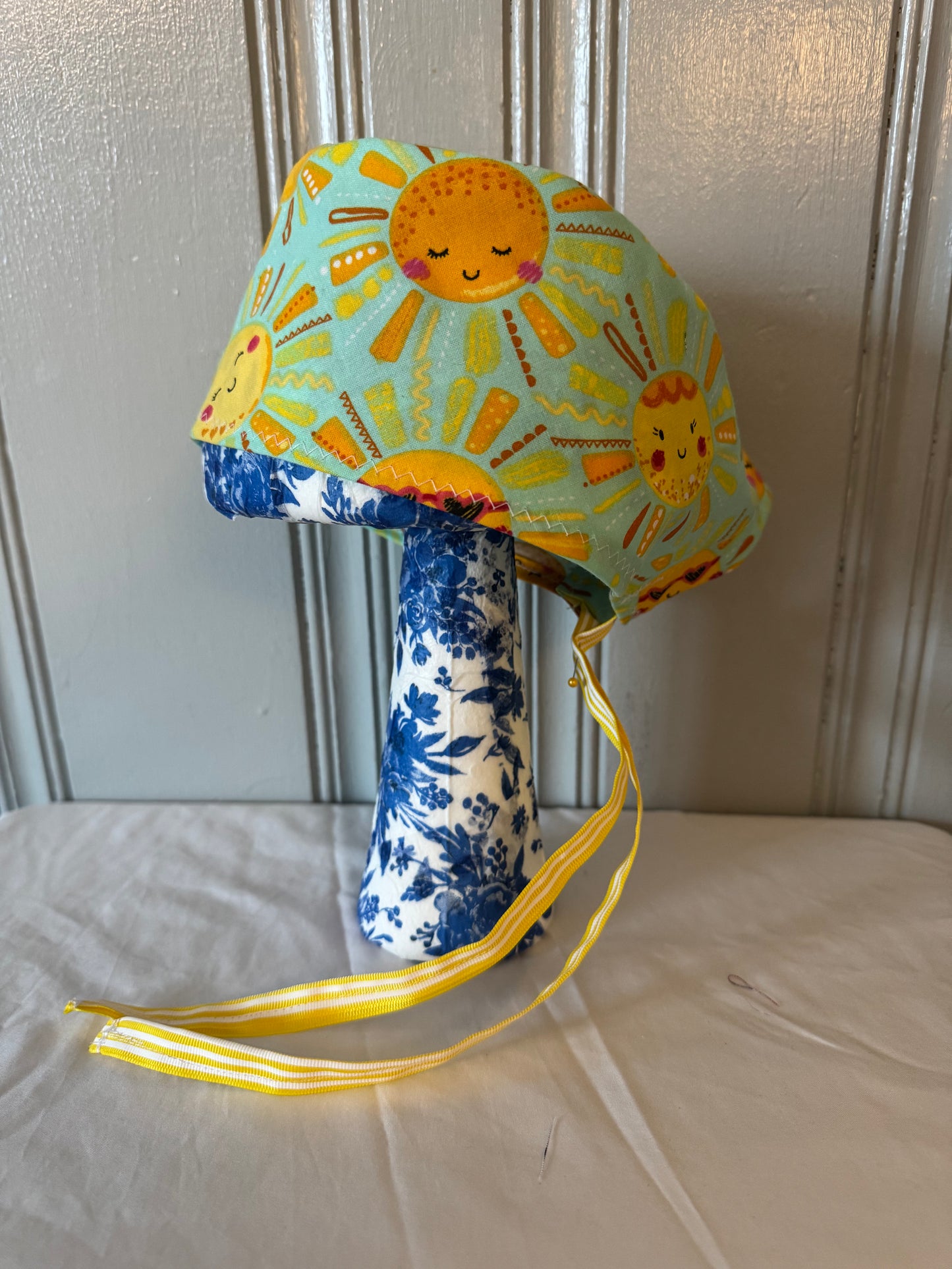 Sunshine Scrub Cap – Fun Tie-Back Surgical Hat – Adjustable Tie - Back Surgical Hat - Scrub Cap