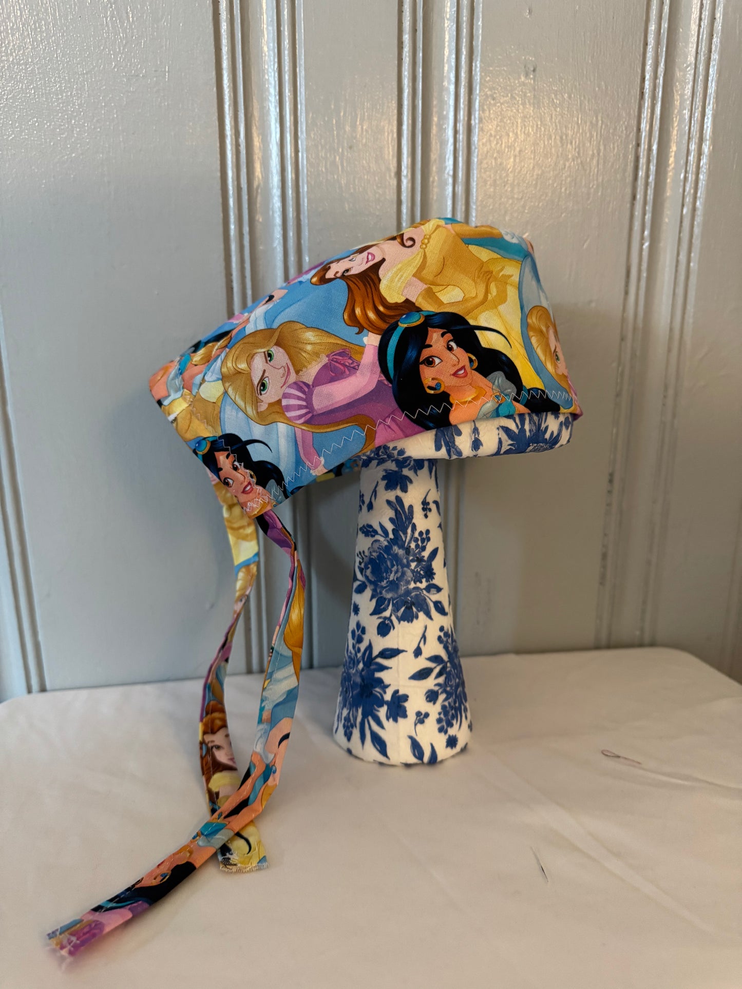 Princess Scrub Cap – Fun Tie-Back Surgical Hat – Adjustable Tie - Back Surgical Hat - Scrub Cap