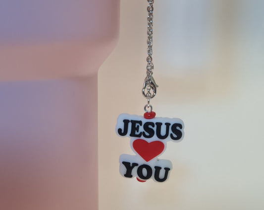 Jesus Loves You Tumbler Charm