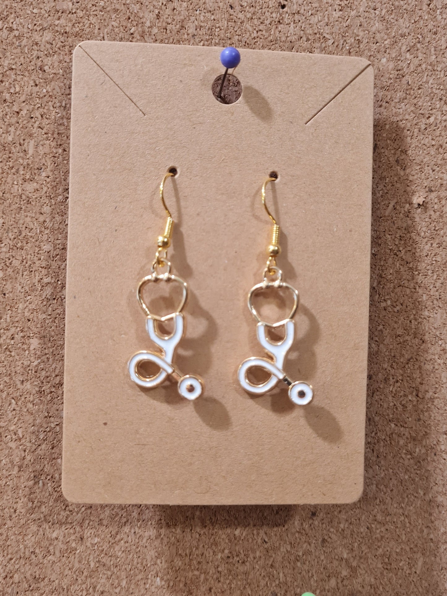 Stethoscope Earrings ~ Stainless with Fish Hook Posts