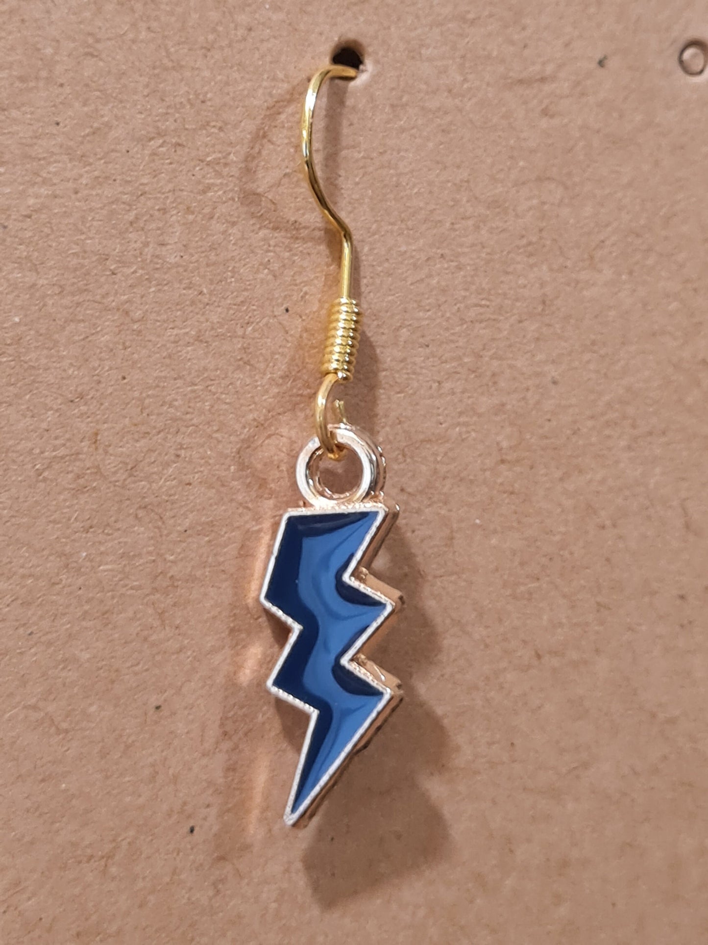 Lightning Bolt Earrings - 10 Color Options ~ Stainless Fish Hook Posts