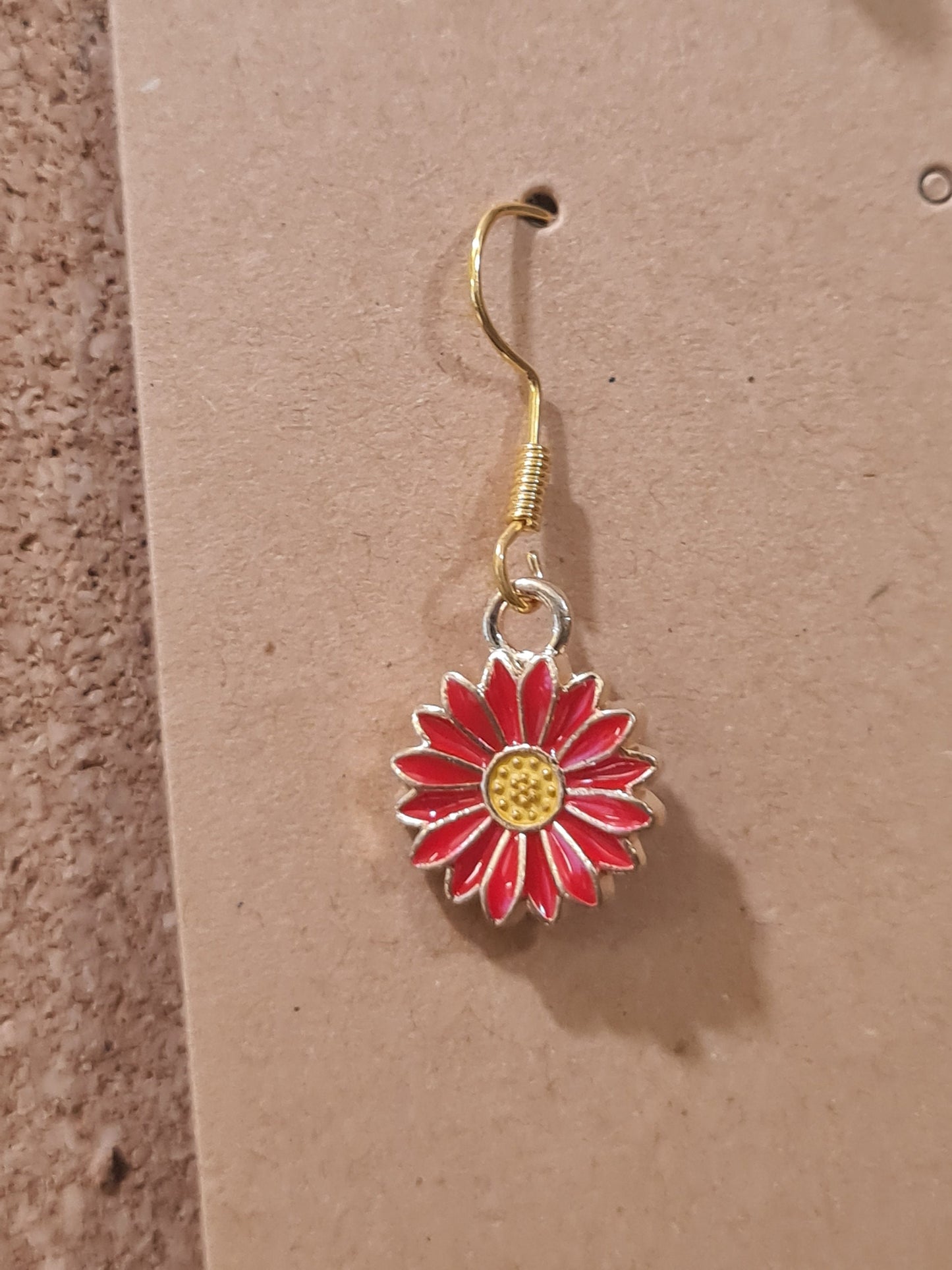 Daisy ~ Sunflower ~ Earrings ~ 7 Colors ~ Stainless Fish Hook Posts