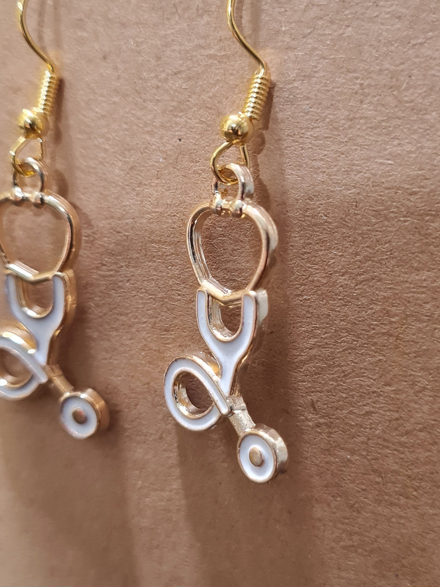 Stethoscope Earrings ~ Stainless with Fish Hook Posts