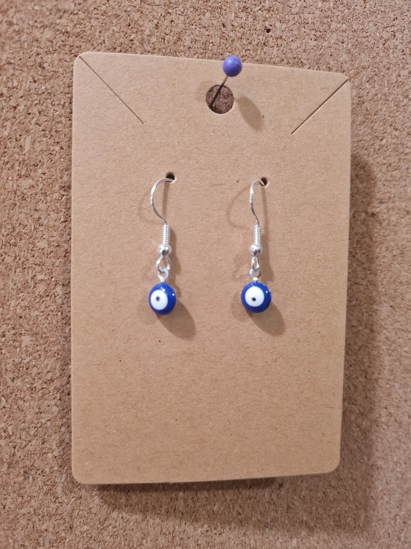 Evil Eye Earrings ~ Stainless Fish Hook Posts