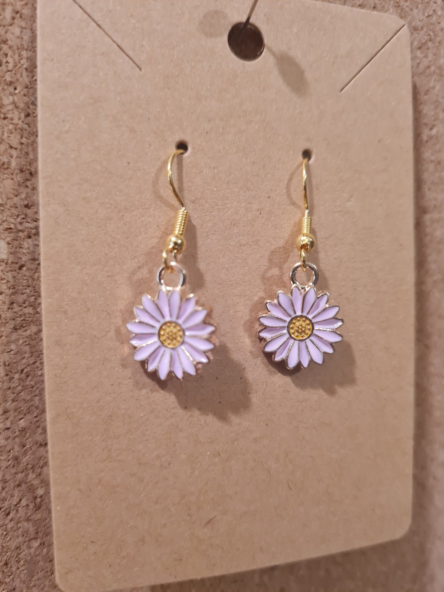 Daisy ~ Sunflower ~ Earrings ~ 7 Colors ~ Stainless Fish Hook Posts