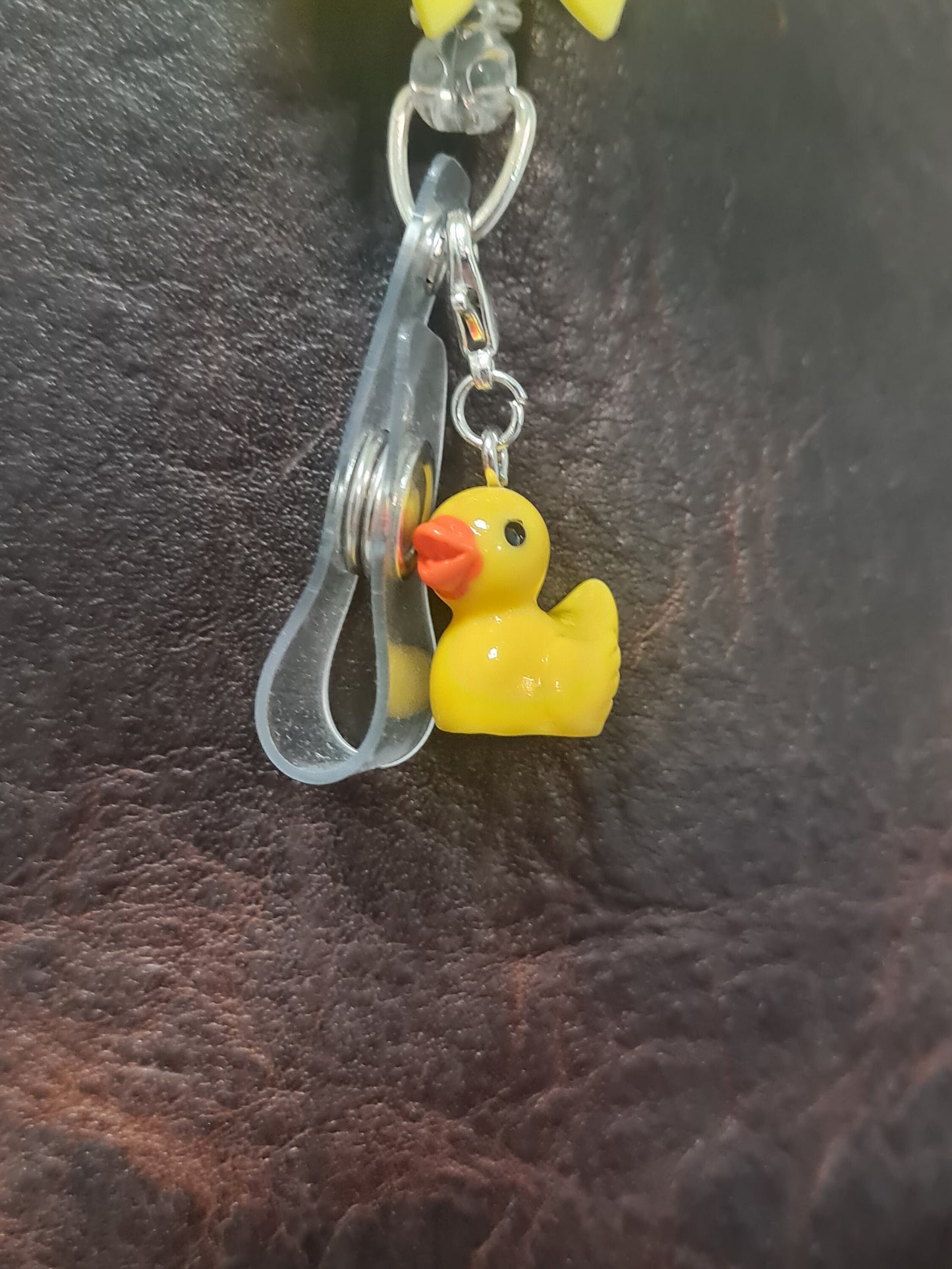Rubber Ducky ~ ID Badge Reel Charm ~ Custom Made Charms ~ Badge Buddy ~ Badge Accessories ~ Duck Charm