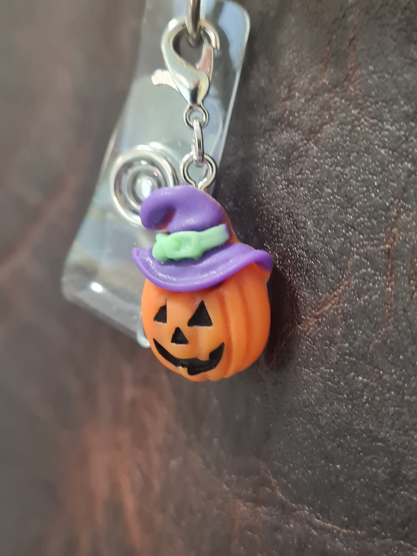 Halloween ~ ID Badge Reel Charm ~ Custom Made Charms ~ Badge Buddy ~ Badge Accessories
