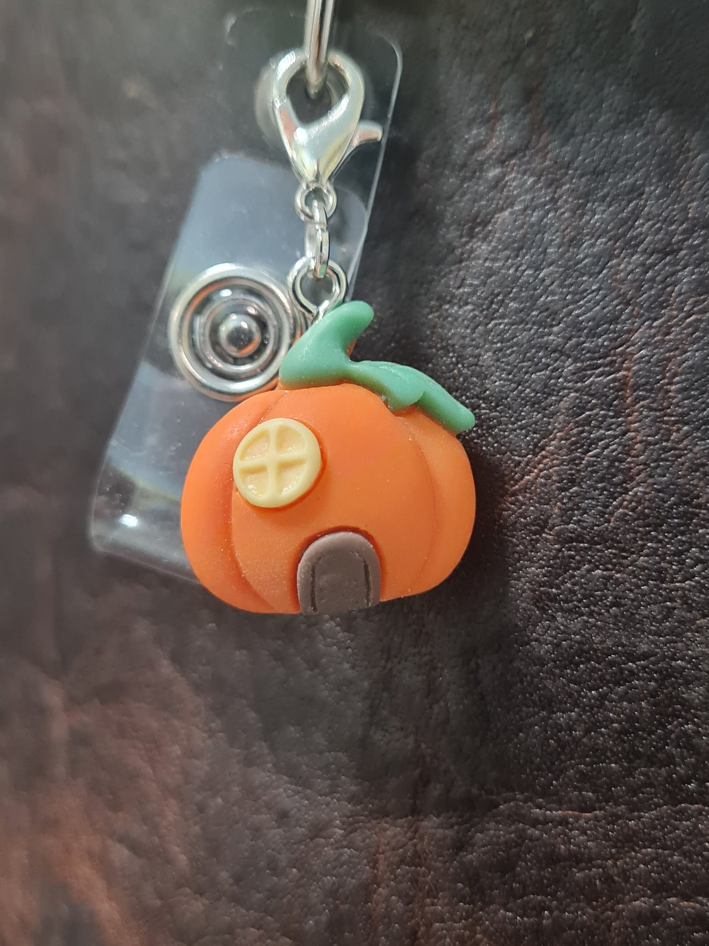 Halloween ~ ID Badge Reel Charm ~ Custom Made Charms ~ Badge Buddy ~ Badge Accessories