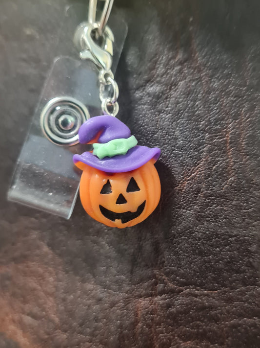 Halloween ~ ID Badge Reel Charm ~ Custom Made Charms ~ Badge Buddy ~ Badge Accessories