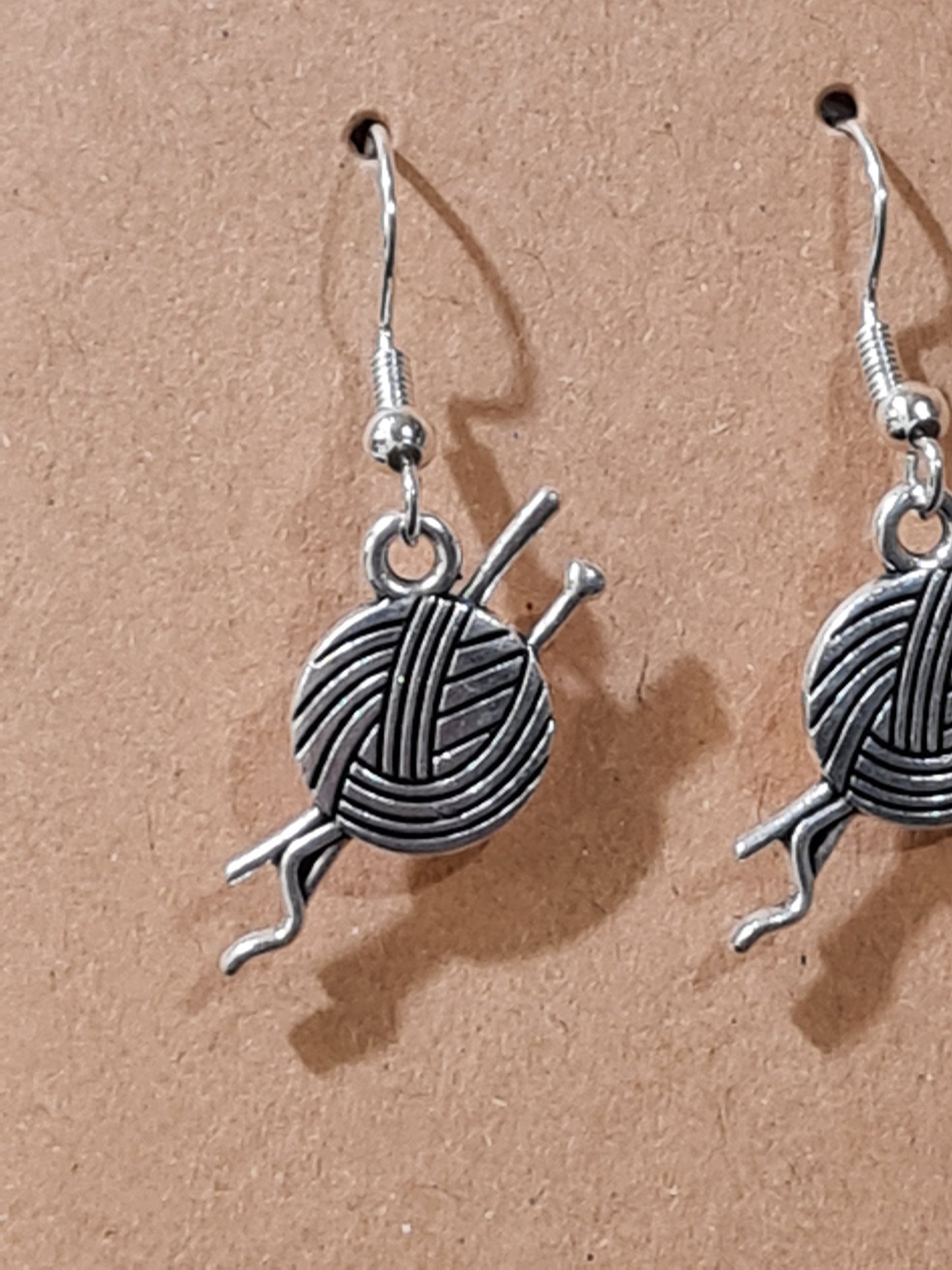 Knitting Earrings ~ Stainless Fish Hook Posts