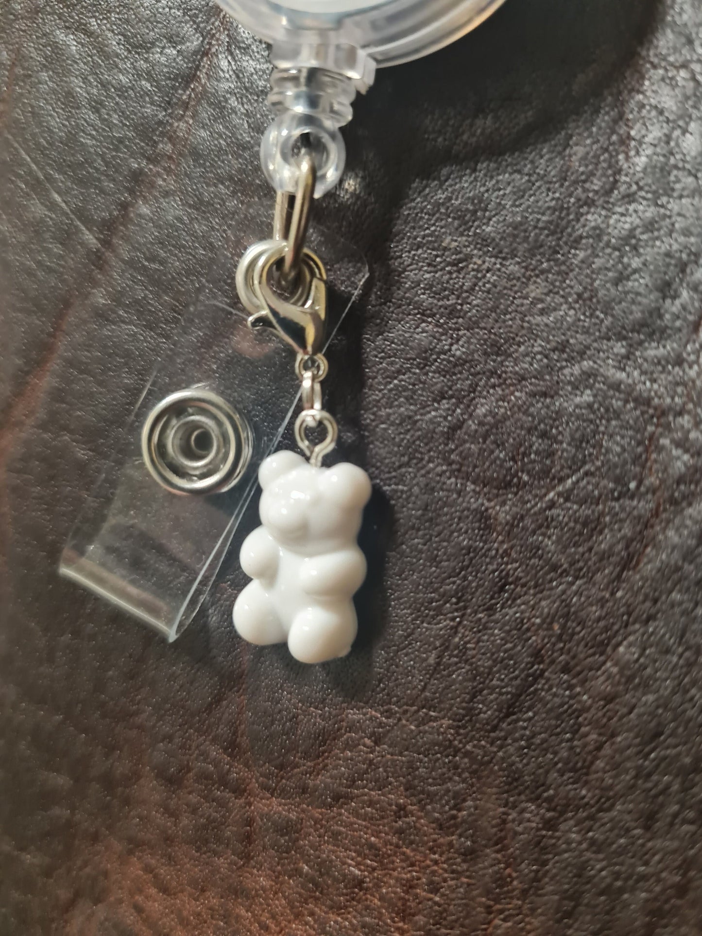 Gummy Bear ~ ID Badge Reel Charm ~ Custom Made Charms ~ Badge Buddy ~ Badge Accessories
