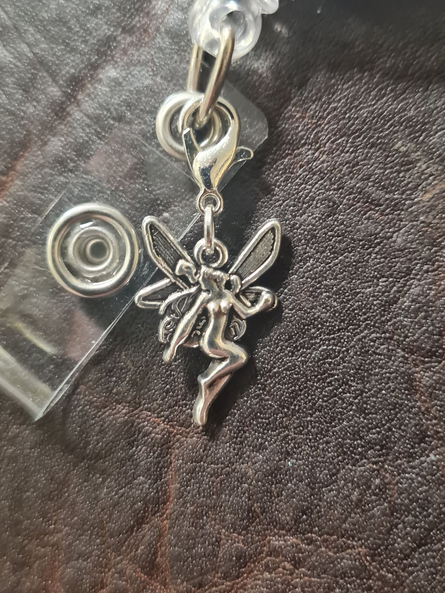 Fairy ~ ID Badge Reel Charm ~ Custom Made Charms ~ Badge Buddy ~ Badge Accessories