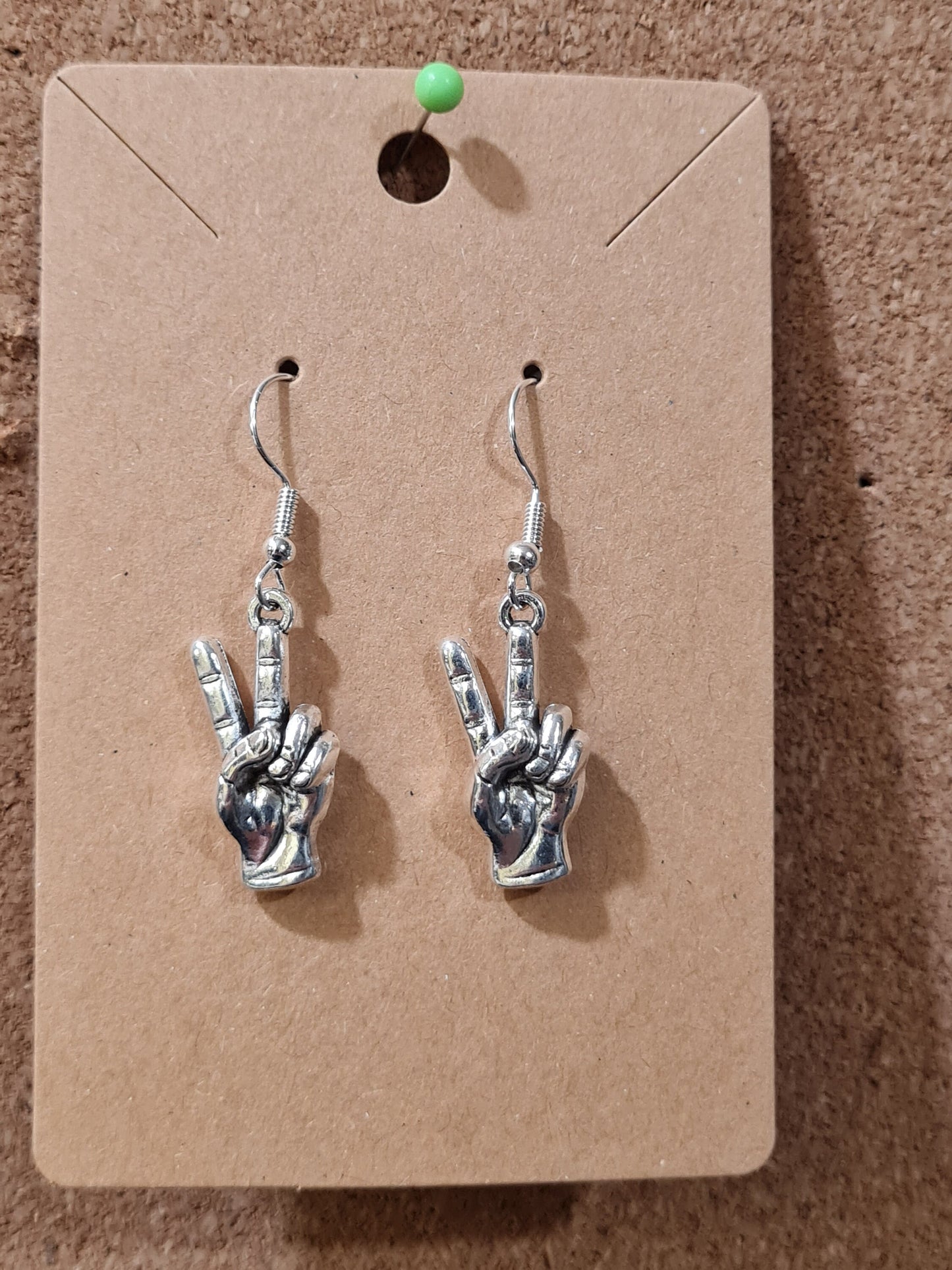 Peace Earrings ~ Stainless Fish Hook Posts