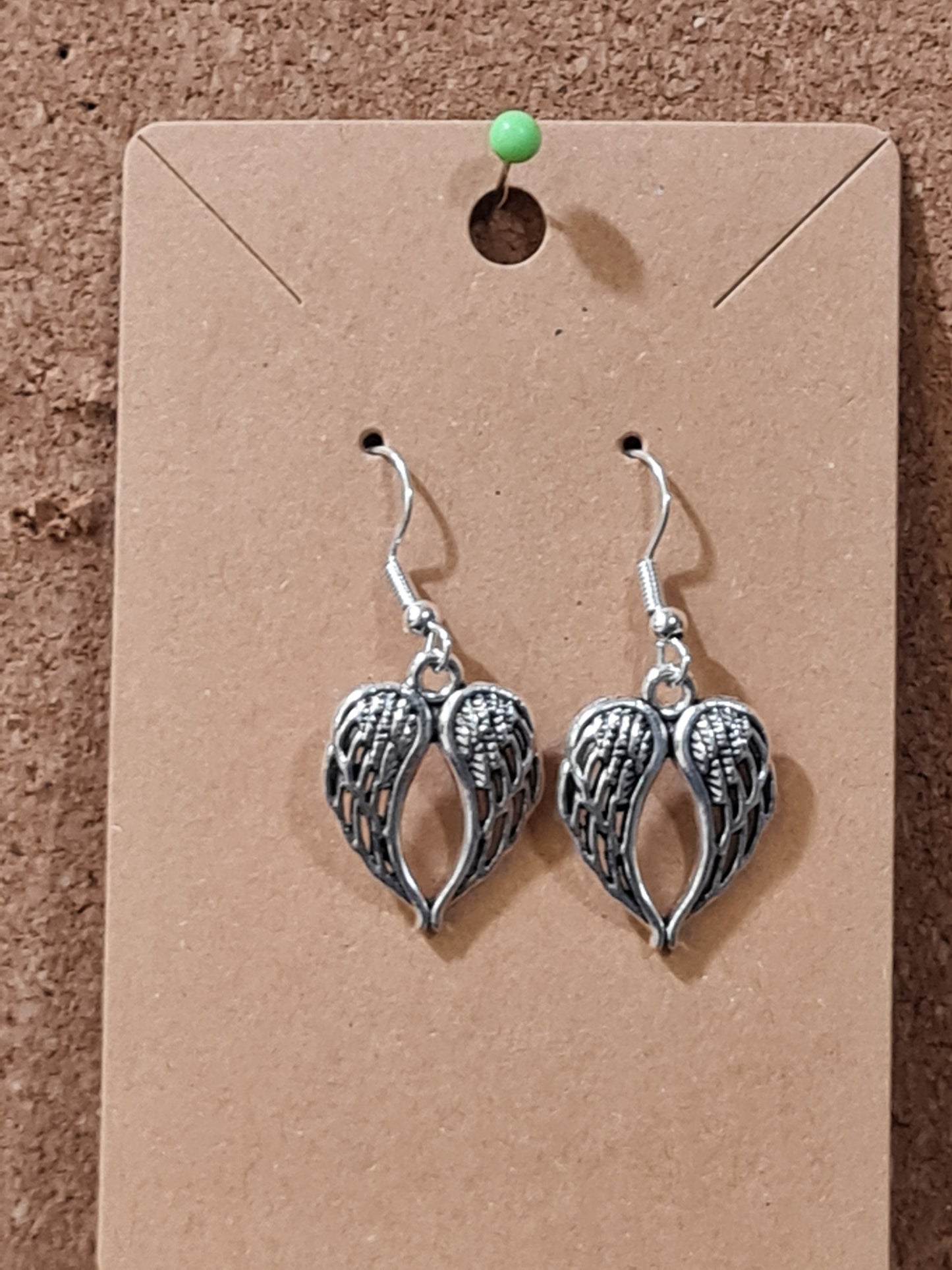 Angel Wing Earrings ~ Stainless Fish Hook Posts