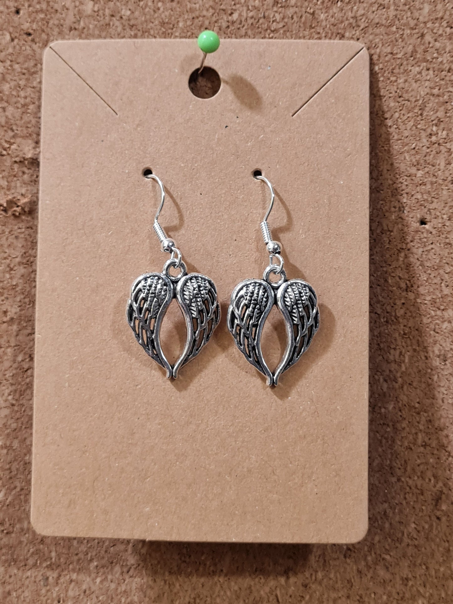 Angel Wing Earrings ~ Stainless Fish Hook Posts