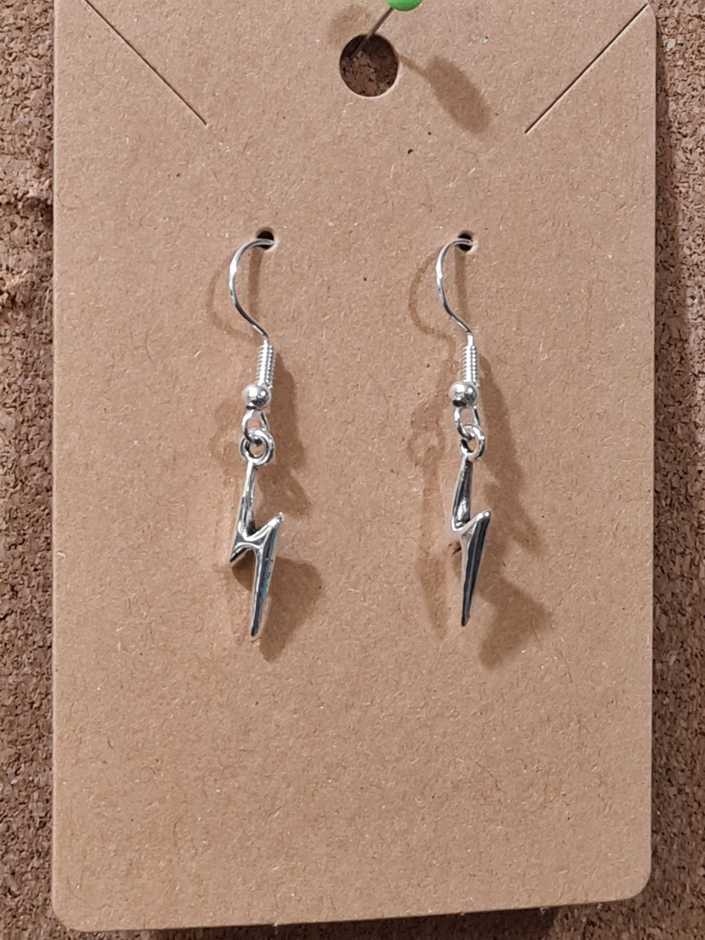 Lightning Earrings ~ Stainless Fish Hook Posts ~