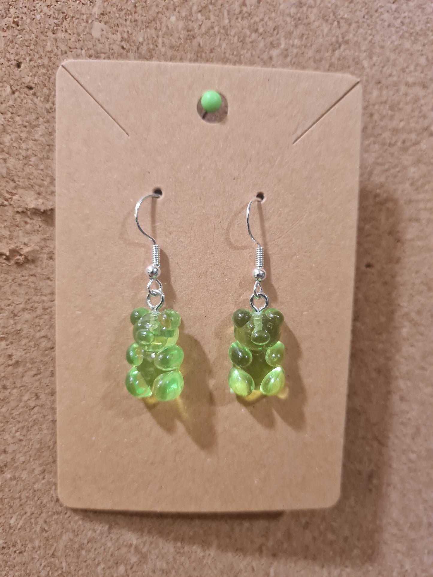 Gummy Bear Earrings ~ Stainless Fish Hook Posts