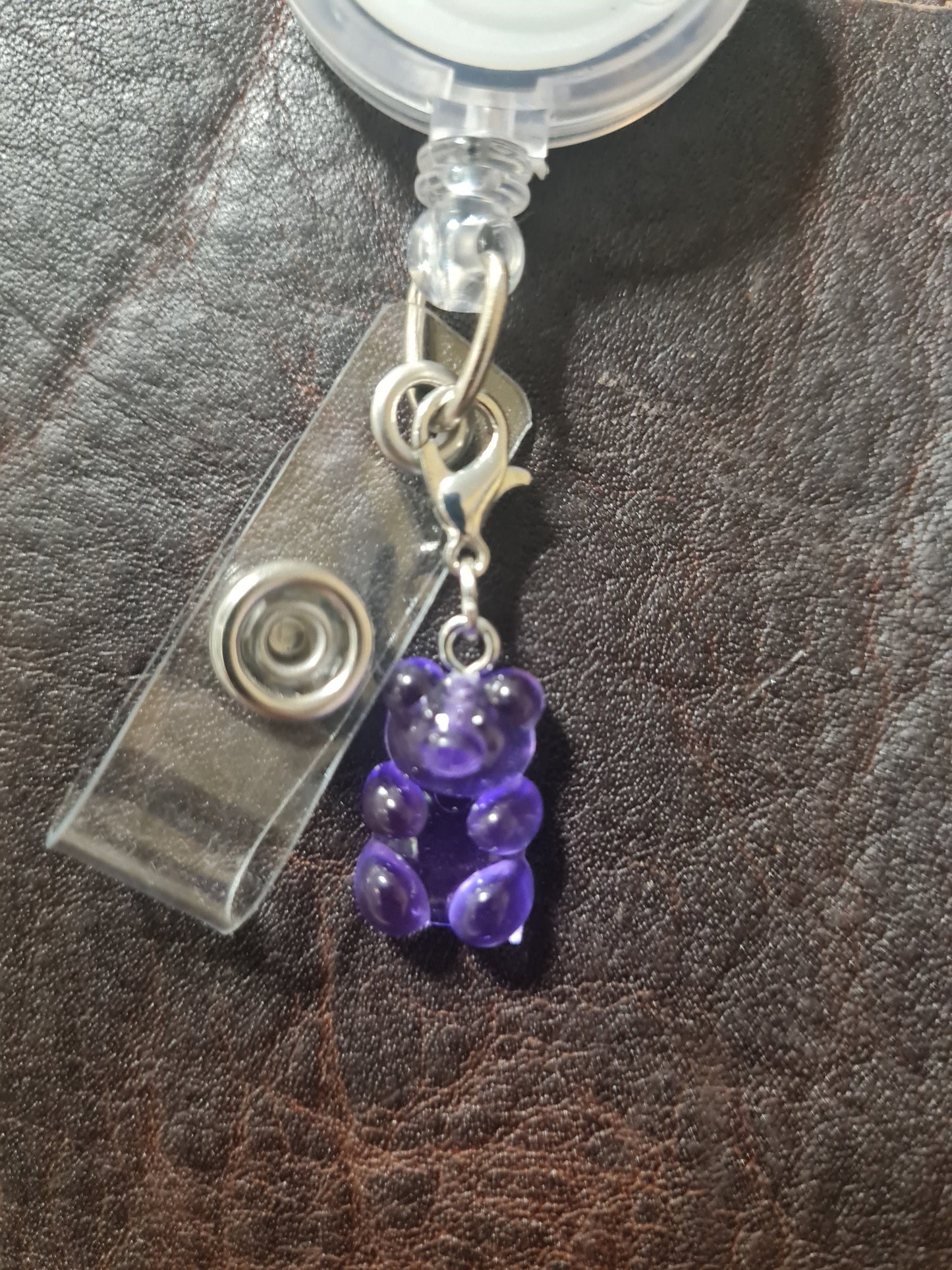 Gummy Bear ~ ID Badge Reel Charm ~ Custom Made Charms ~ Badge Buddy ~ Badge Accessories