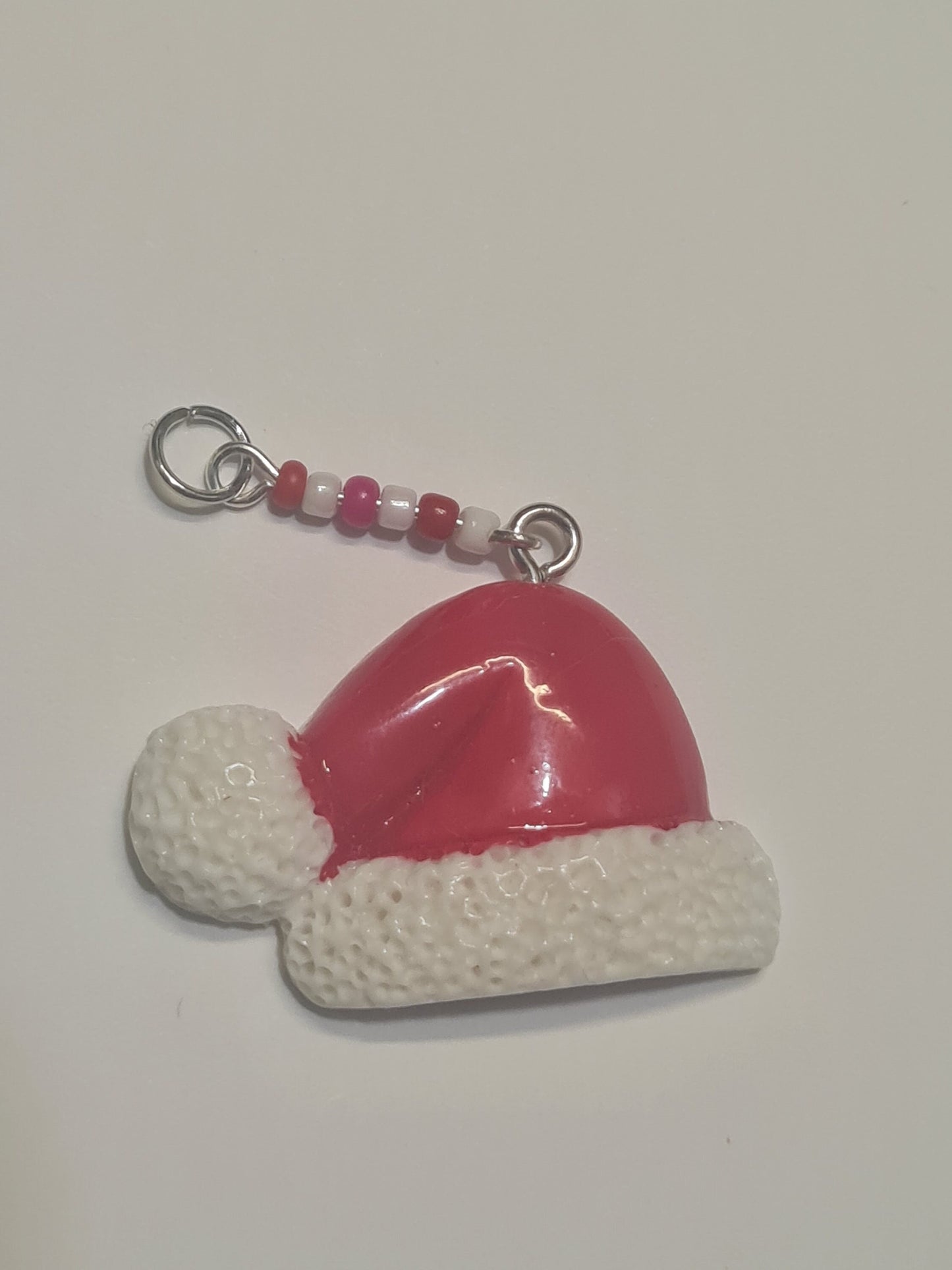 Santa's Hat Hearing Aid Charm ~ Cochlear Implant Charm ~ Custom Made