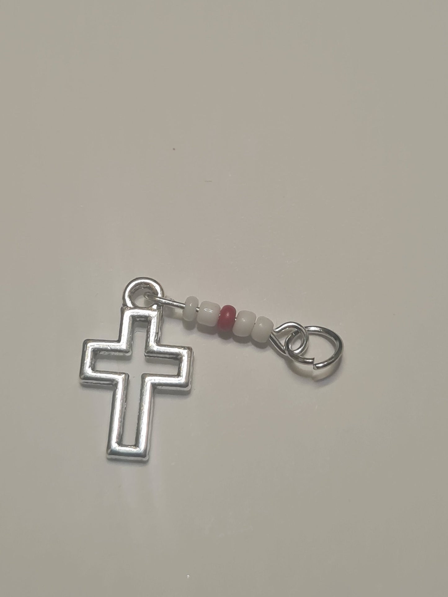 Cross Hearing Aid Charm ~ Cochlear Implant Charm ~ Custom Made ~ Sign of Faith