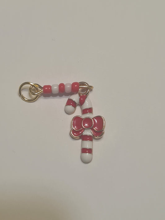 Christmas Candy Cane Hearing Aid Charm ~ Cochlear Implant Charm ~ Custom Made