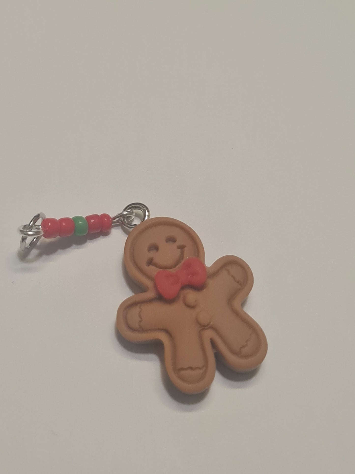 Christmas Gingerbread Man Hearing Aid Charm ~ Cochlear Implant Charm ~ Custom Made