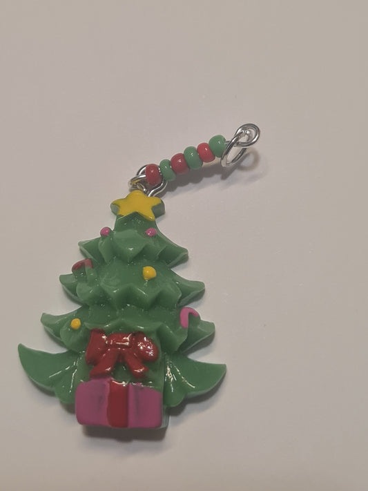 Christmas Tree Hearing Aid Charm ~ Cochlear Implant Charm ~ Custom Made