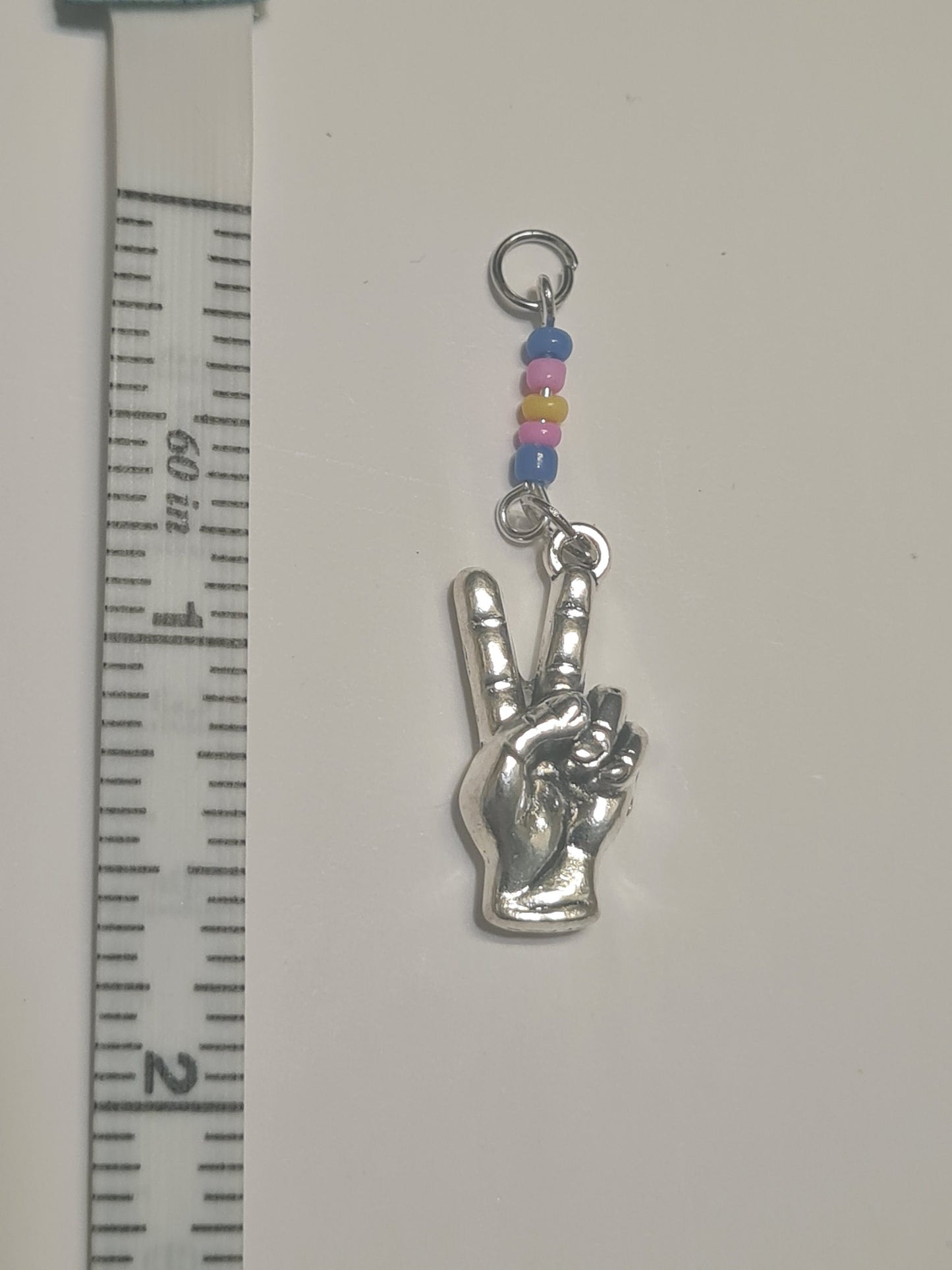 Peace Sign Hearing Aid Charm ~ Cochlear Implant Charm ~ Custom Made
