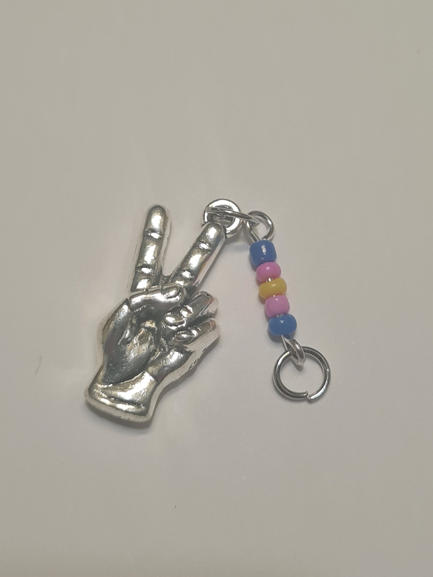 Peace Sign Hearing Aid Charm ~ Cochlear Implant Charm ~ Custom Made
