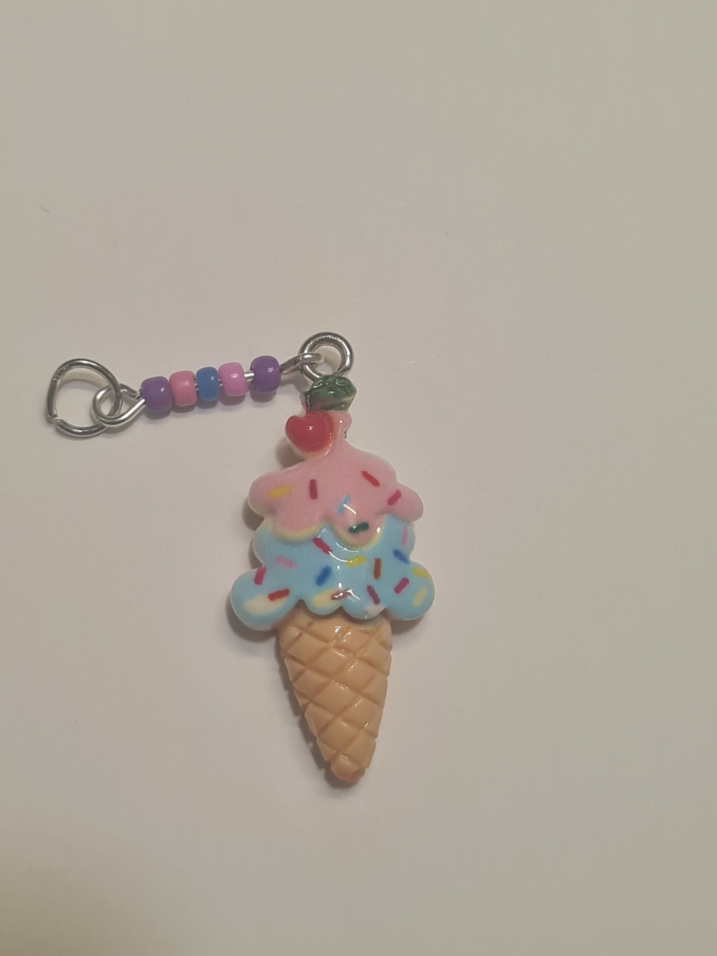 Ice Cream Cone Hearing Aid Charm ~ Cochlear Implant Charm ~ Custom Made