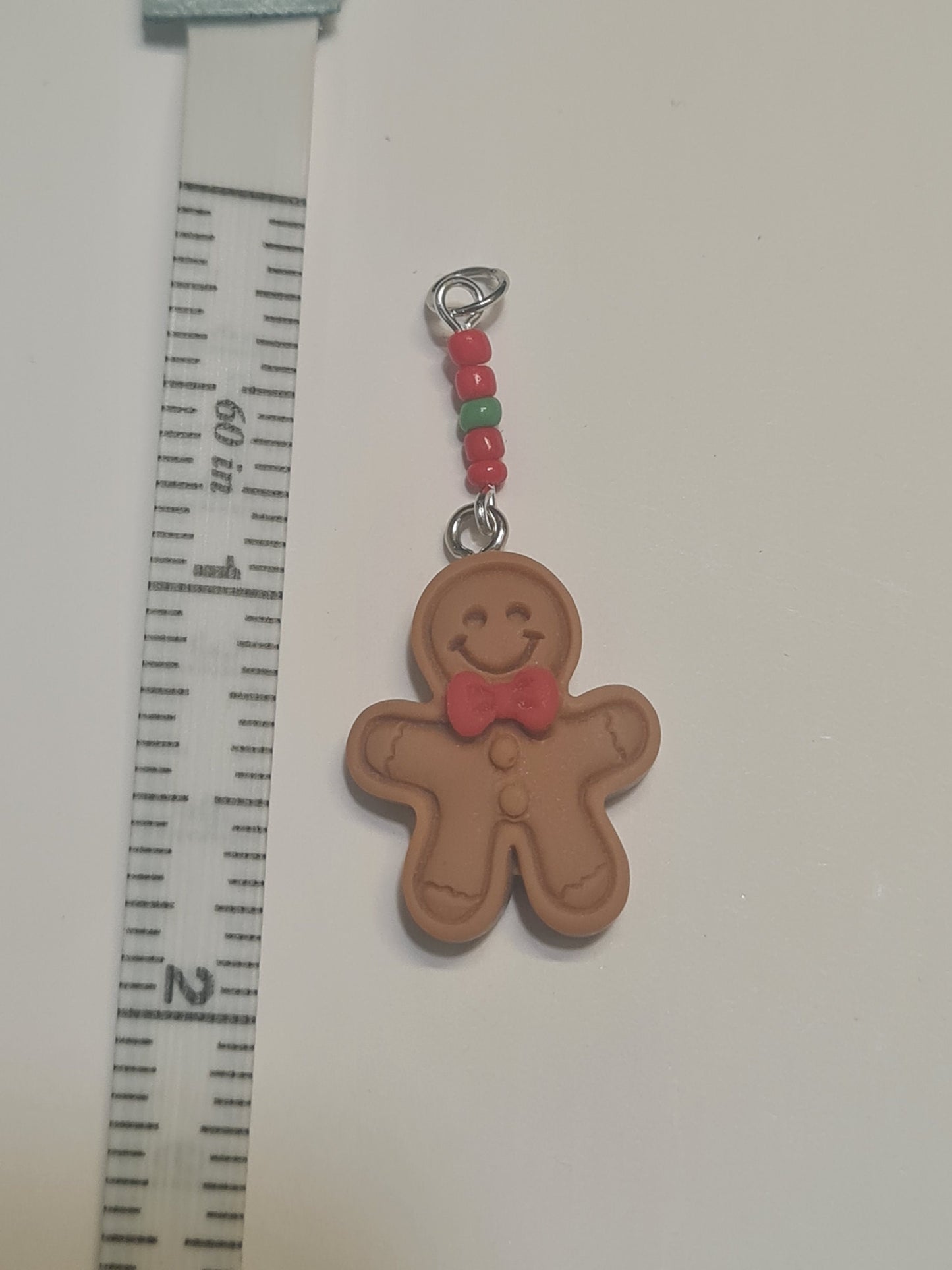 Christmas Gingerbread Man Hearing Aid Charm ~ Cochlear Implant Charm ~ Custom Made