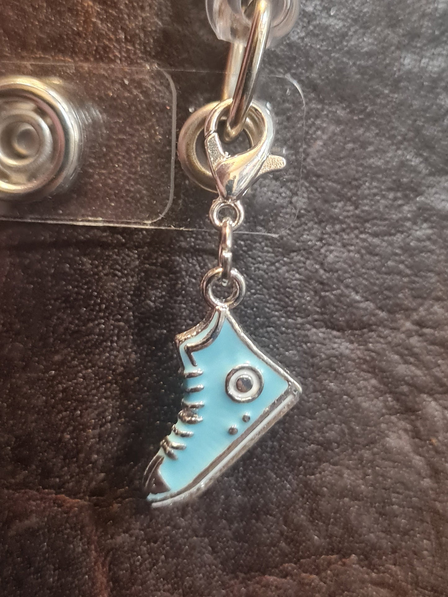 Converse ~ ID Badge Reel Charm ~ Custom Made Charms ~ JDRF ~ Badge Buddy ~ Badge Accessories