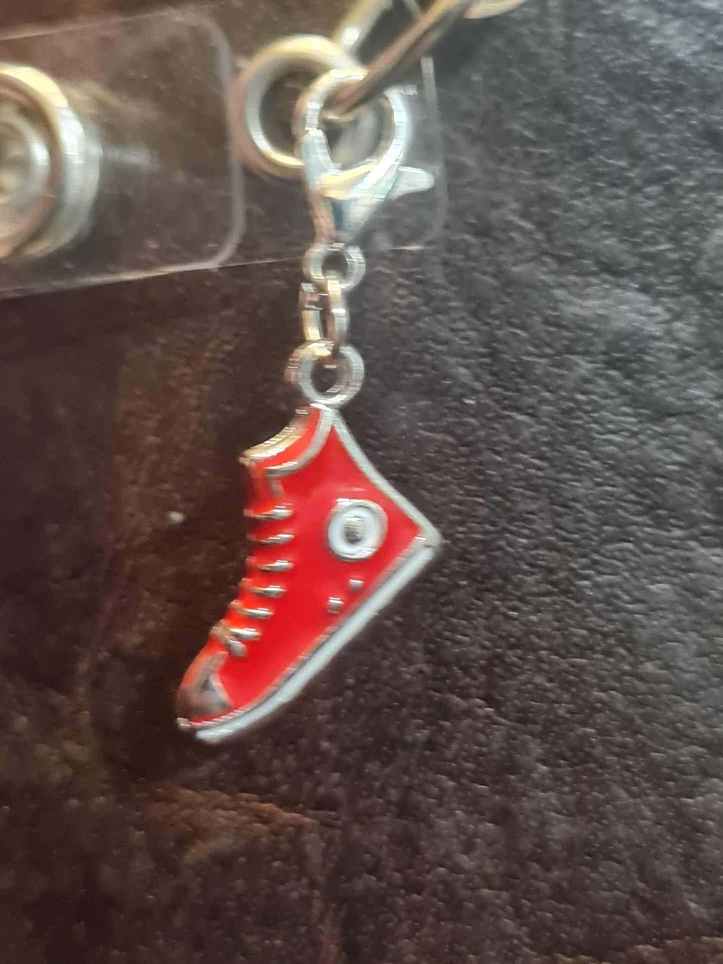 Converse ~ ID Badge Reel Charm ~ Custom Made Charms ~ JDRF ~ Badge Buddy ~ Badge Accessories