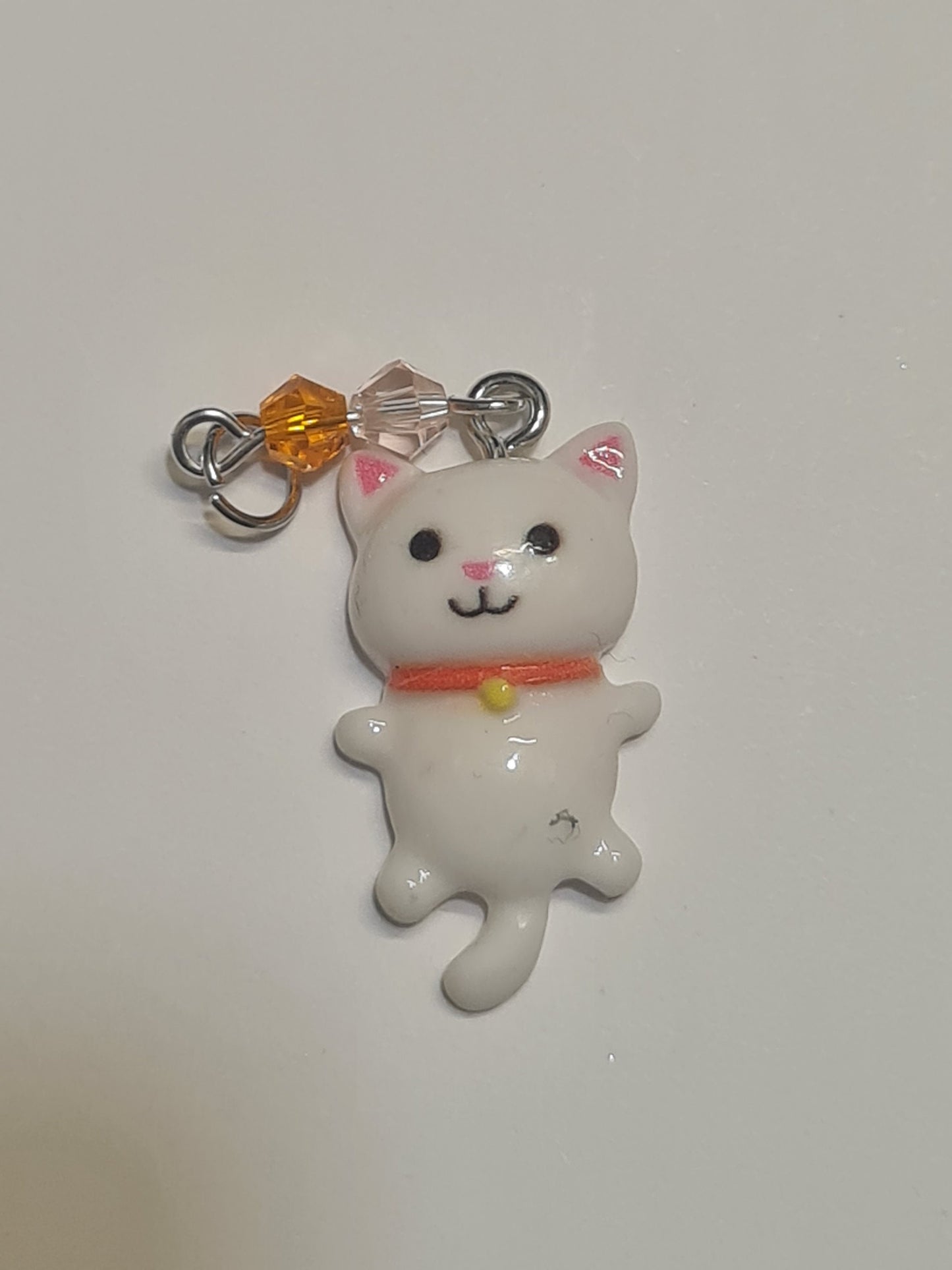 Cat Hearing Aid Charm ~ Cochlear Implant Charm ~ Custom Made ~ Kitty