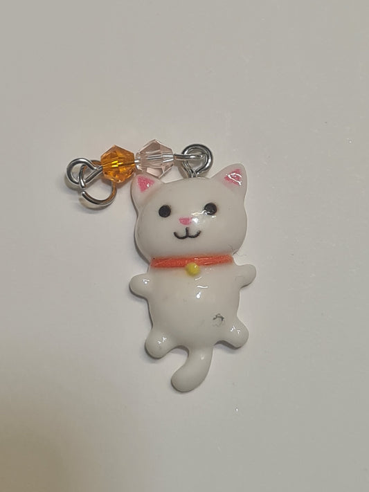 Cat Hearing Aid Charm ~ Cochlear Implant Charm ~ Custom Made ~ Kitty