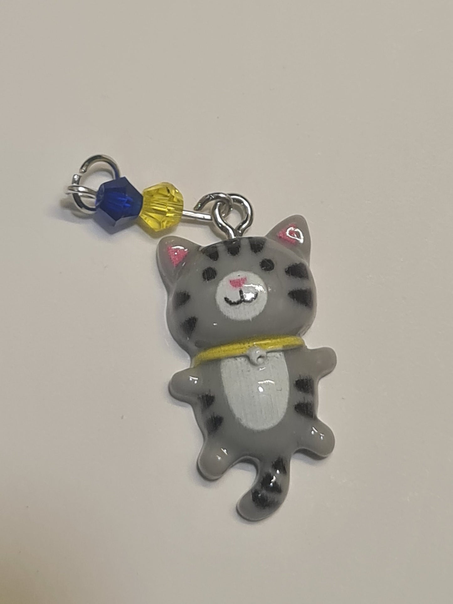 Cat Hearing Aid Charm ~ Cochlear Implant Charm ~ Custom Made ~ Kitty