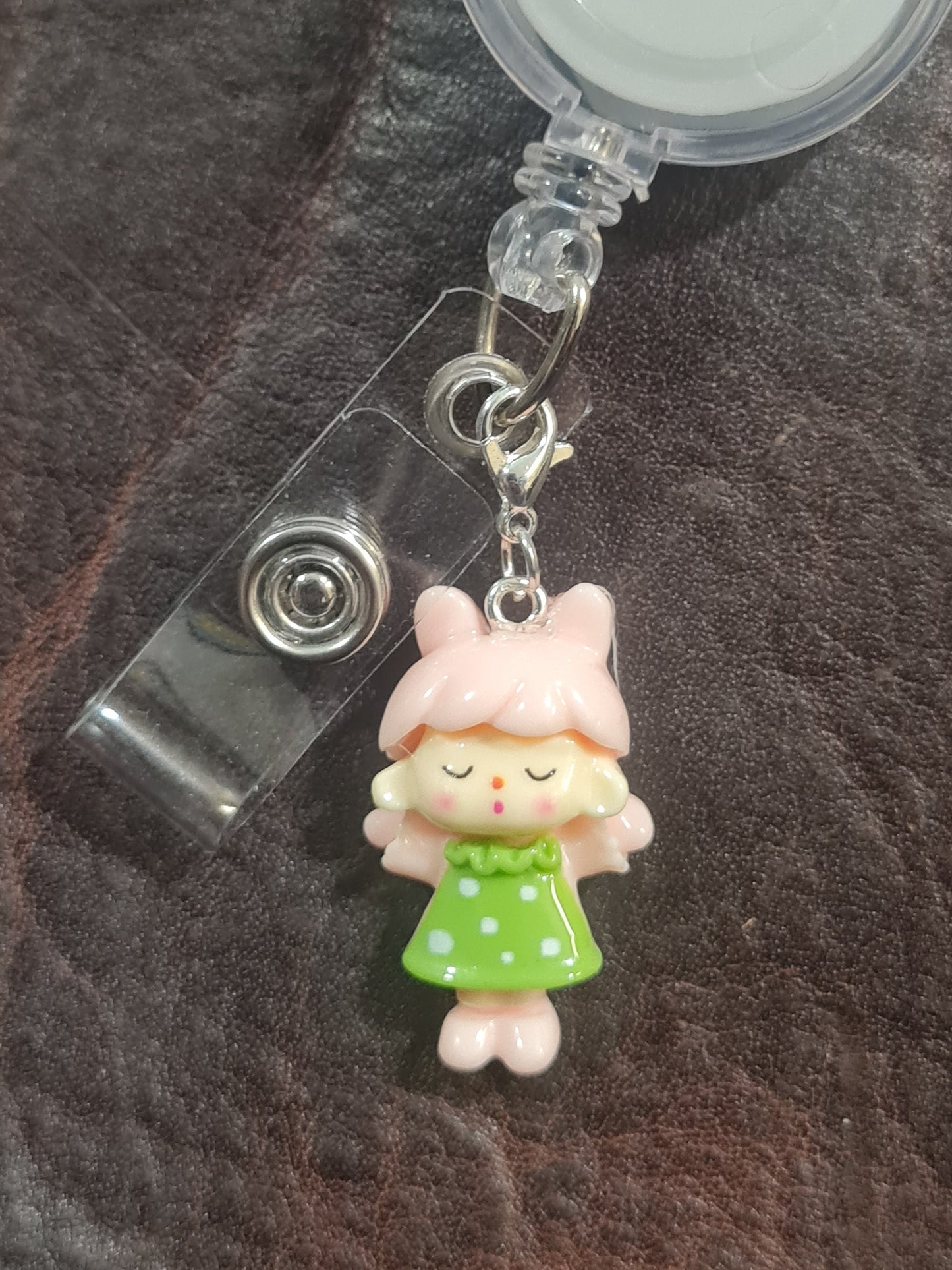 Little School Girls ~ Set #2 ~ ID Badge Reel Charm ~ Custom Made Charms ~ Badge Buddy ~ Badge Accessories