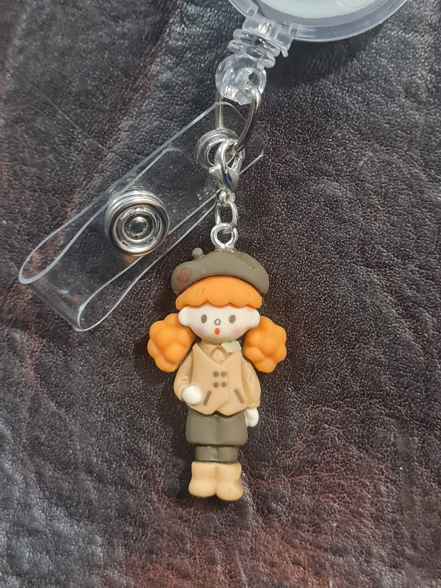 Little School Girls ~ Set #2 ~ ID Badge Reel Charm ~ Custom Made Charms ~ Badge Buddy ~ Badge Accessories