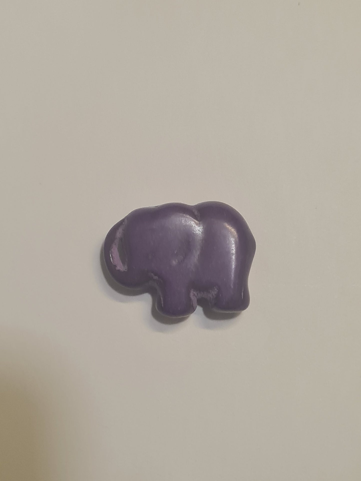 Ceramic Lucky Elephant ~ ID Badge Reel Charm ~ Custom Made Charms ~ Badge Buddy ~ Badge Accessories