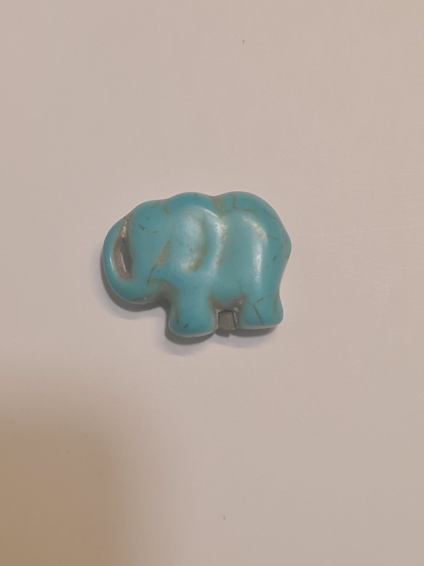 Ceramic Lucky Elephant ~ ID Badge Reel Charm ~ Custom Made Charms ~ Badge Buddy ~ Badge Accessories