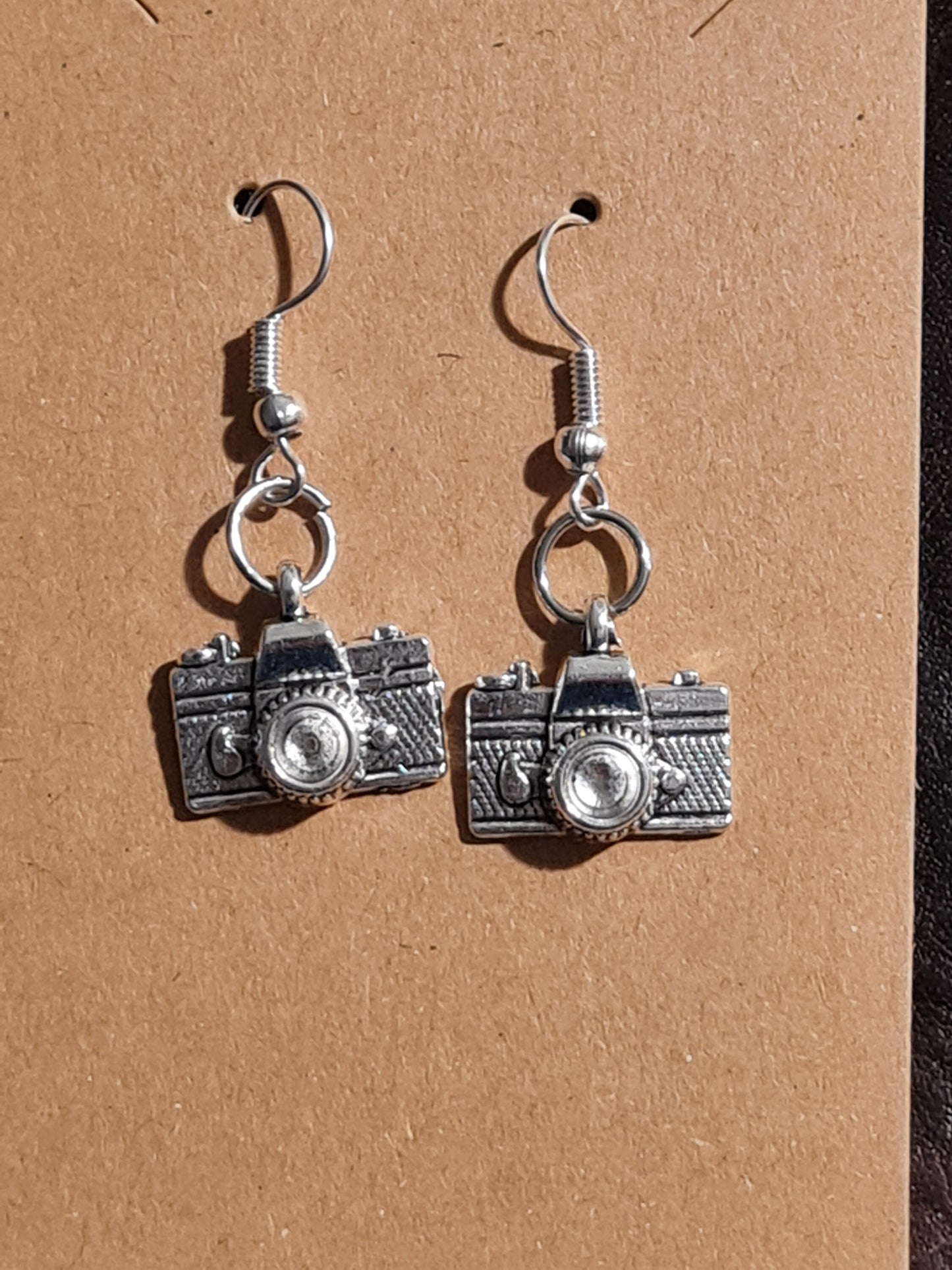 Camera Earrings ~ Stainless Fish Hook Posts ~ Photographer