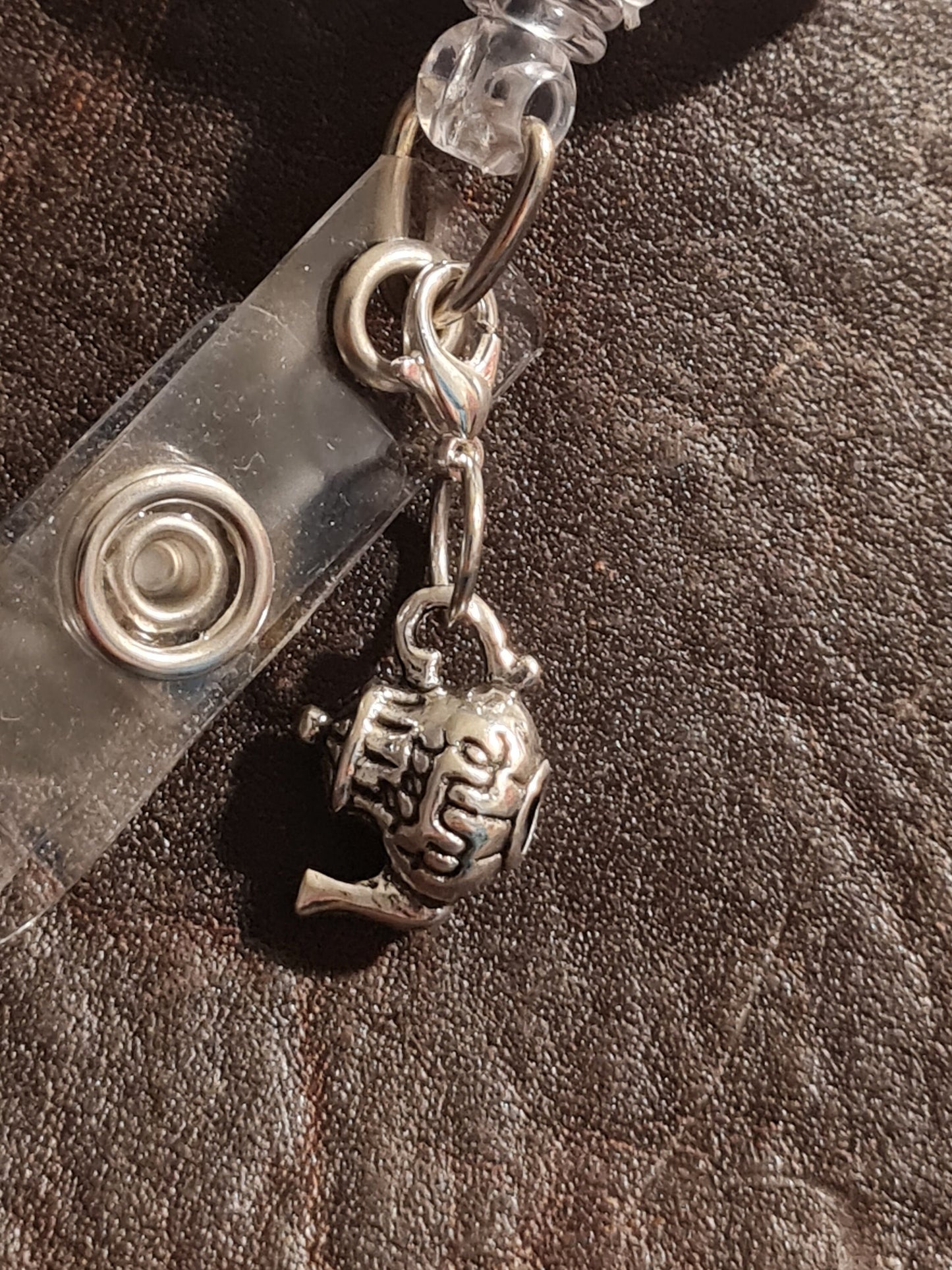 Tea Pot ~ ID Badge Reel Charm ~ Custom Made Charms ~Tea Time ~ Coffee Pot ~ Badge Buddy ~ Badge Accessories