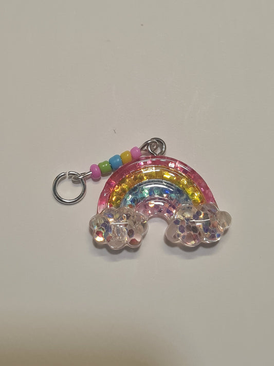 Rainbow Hearing Aid Charm ~ Cochlear Implant Charm ~ Custom Made