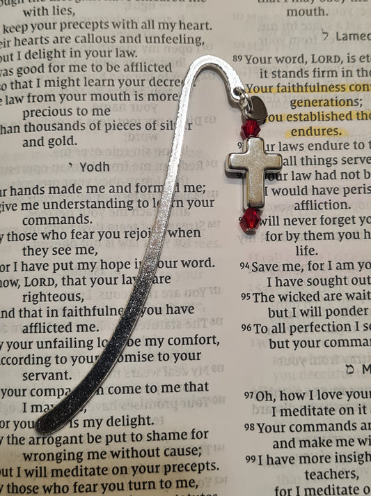 Cross Charm Bible Bookmark ~ Bookmark ~ Christian Bookmark