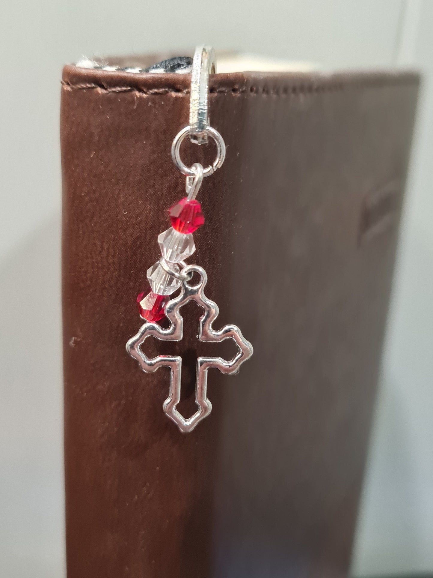 Detailed Cross Charm Bible Bookmark ~ Bookmark ~ Christian Bookmark