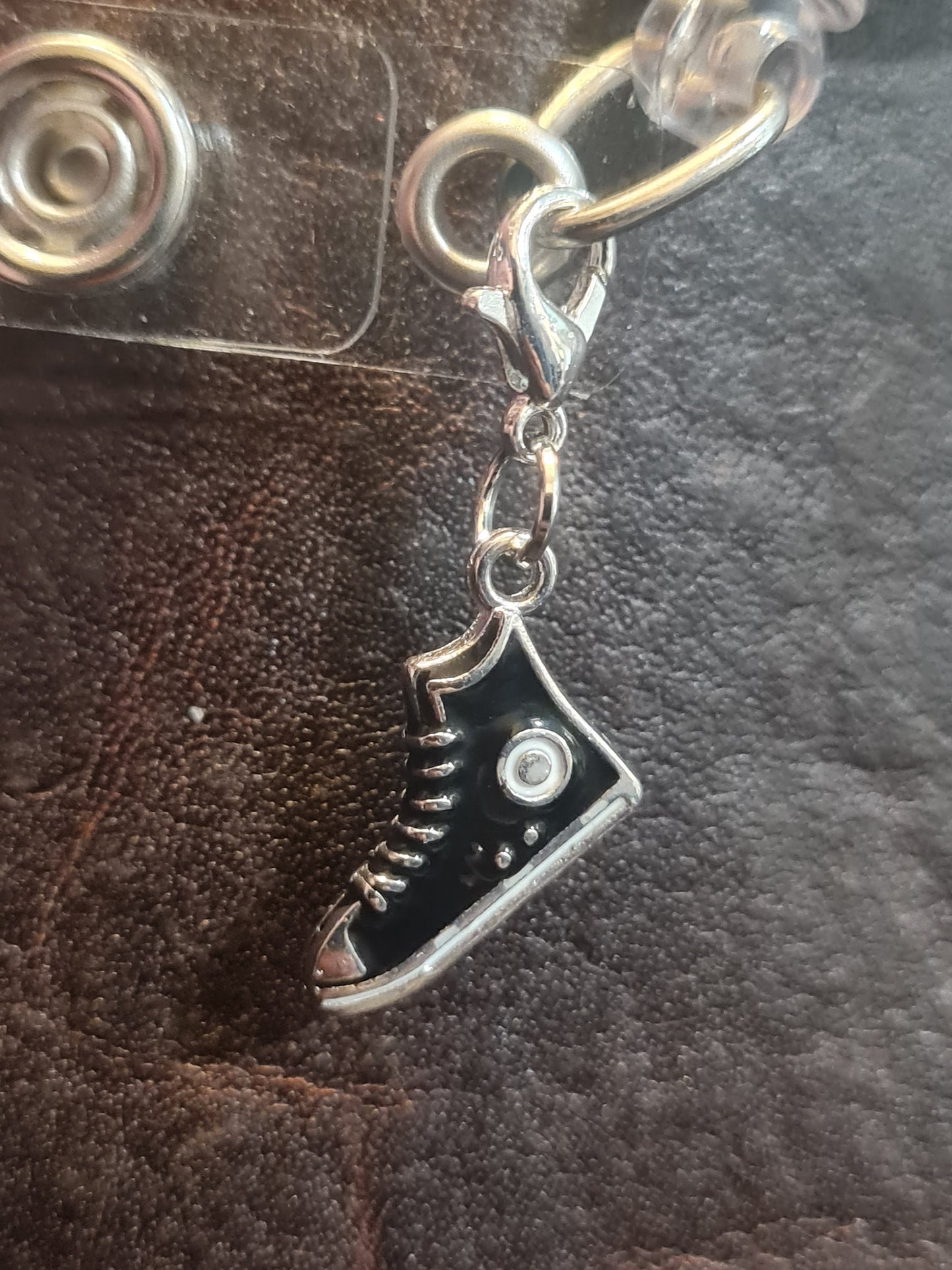 Converse ~ ID Badge Reel Charm ~ Custom Made Charms ~ JDRF ~ Badge Buddy ~ Badge Accessories