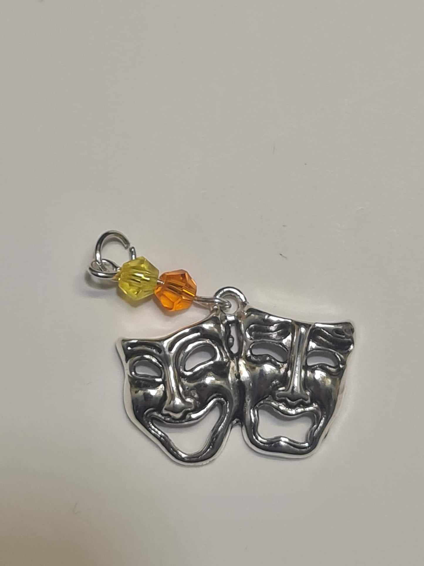 Comedy & Tragedy Hearing Aid Charm ~ Cochlear Implant Charm ~ Custom Made