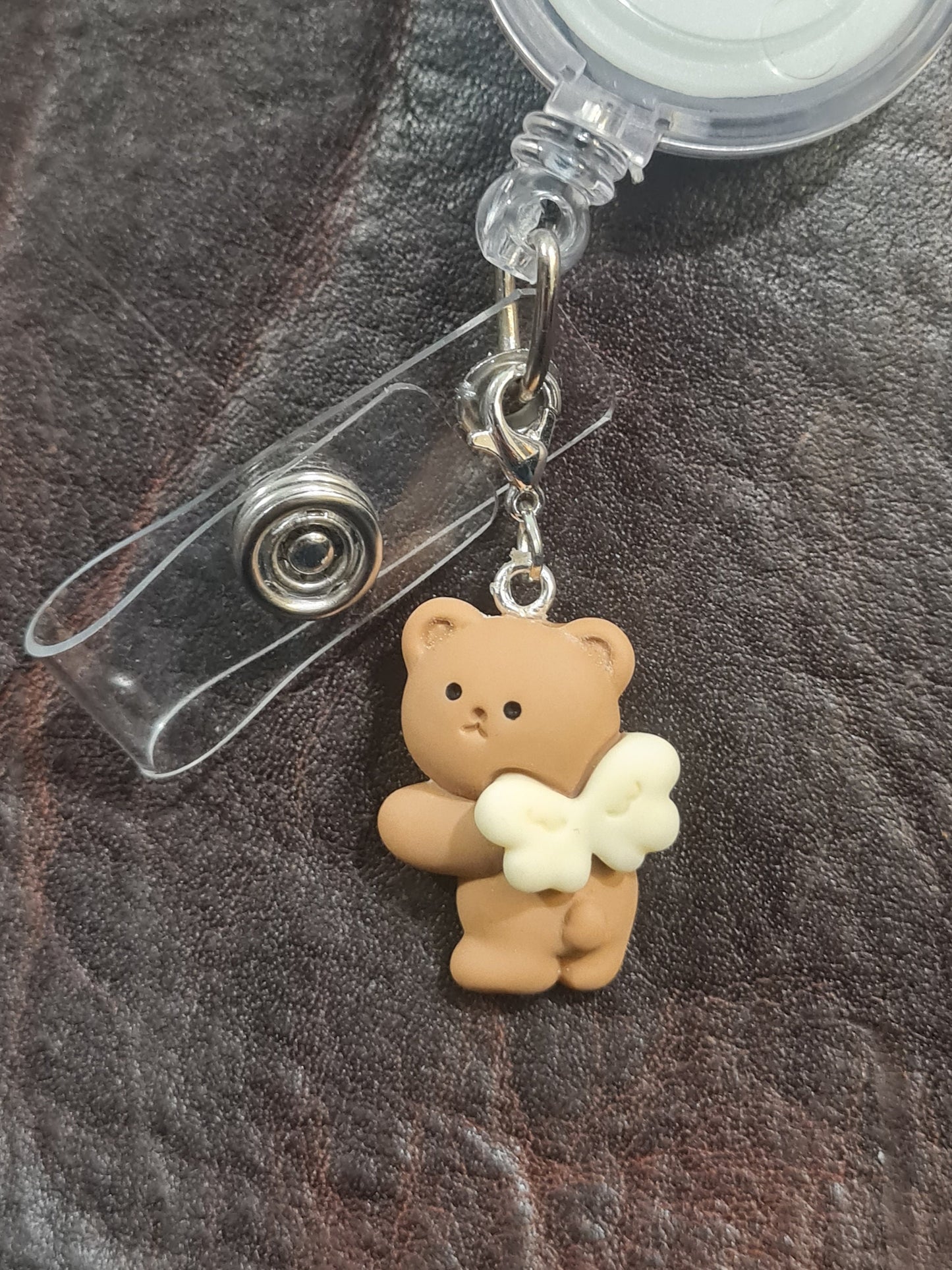 Cartoon Animals & Girls ~ ID Badge Reel Charm ~ Custom Made Charms ~ Frog, Bear, Rabbit, Cat ~ Badge Buddy ~ Badge Accessories