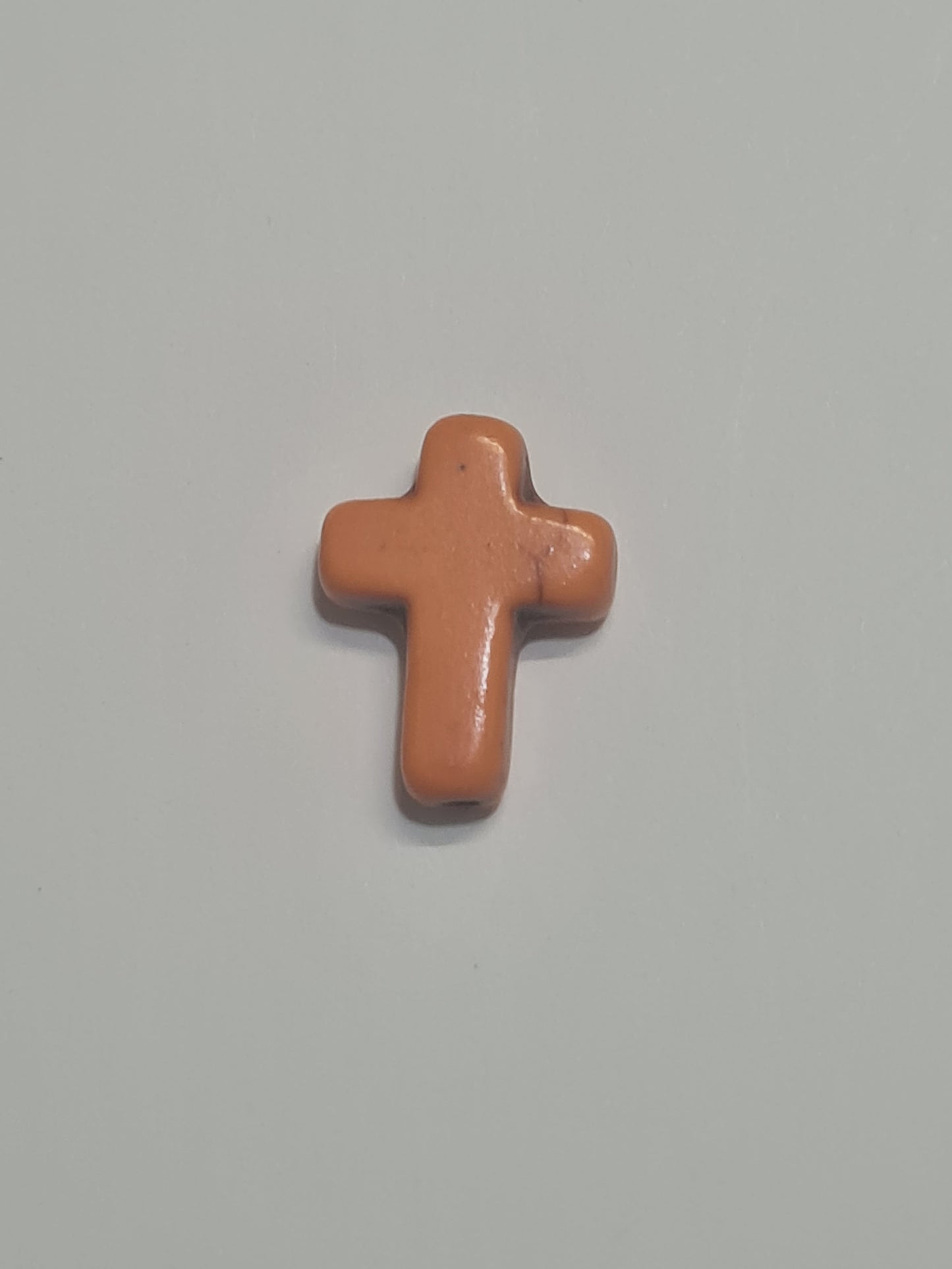 Ceramic Cross ~ ID Badge Reel Charm ~ Custom Made Charms ~ Badge Buddy ~ Badge Accessories